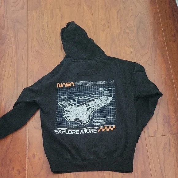 Nasa  Black Hoodie with NASA Logo - Picture 2 of 3